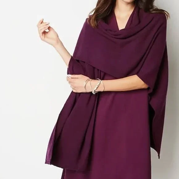 Ribbed Sweater-Knit Runan Shawl J.Jill - Picture 1 of 5